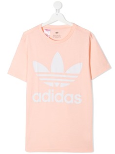 adidas Kids футболка с принтом Trefoil