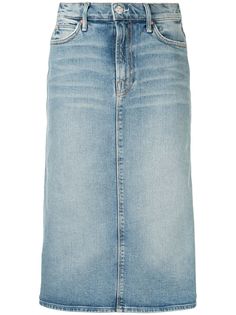 MOTHER джинсовая юбка-карандаш