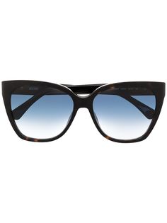 Moschino Eyewear солнцезащитные очки в массивной оправе кошачий глаз