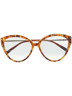 MISSONI EYEWEAR солнцезащитные очки в оправе кошачий глаз