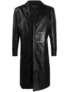 MISBHV пальто из искусственной кожи с нашивкой-логотипом