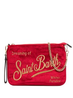 Mc2 Saint Barth фактурная сумка с вышитым логотипом