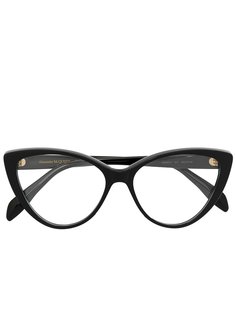 Alexander McQueen Eyewear очки в оправе кошачий глаз