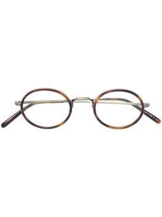 Oliver Peoples очки в круглой оправе с эффектом черепахового панциря