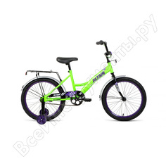 Велосипед altair kids 20, рост 13, 2019-2020, ярко-зеленый/фиолетовый rbkt05n01011