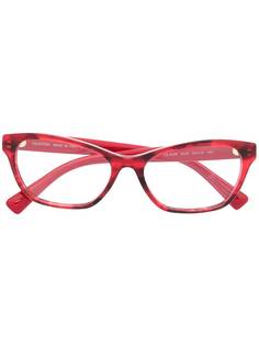 Valentino Eyewear очки в прямоугольной оправе с логотипом VLogo