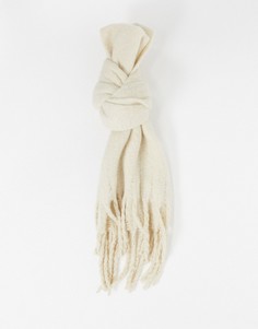 Бежевый шарф из переработанного материала Monki Elsa-Neutral
