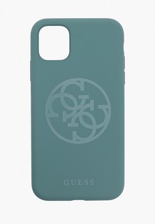 Чехол для iPhone Guess 11, Silicone collection 4G logo Green