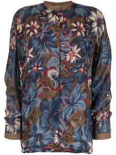 Versace Pre-Owned рубашка с цветочным принтом