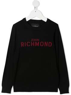 John Richmond Junior джемпер с вышитым логотипом