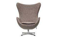 Кресло egg chair (bradexhome) коричневый 76x110x76 см.