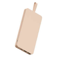 Внешний аккумулятор (Power Bank) INTERSTEP TypeC PD QC 8pin вх, 10000мAч, розовый [65433]