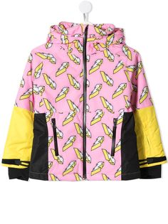 Stella McCartney Kids лыжная куртка с принтом