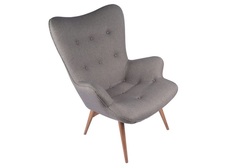 Кресло contour (bradexhome) серый 70x95x70 см.