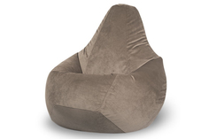 Кресло-мешок balu (van poof) бежевый 90x135x90 см.