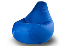 Кресло-мешок oxford (van poof) синий 100x150x100 см.