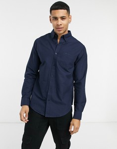 Оксфордская рубашка с длинными рукавами Ben Sherman-Темно-синий
