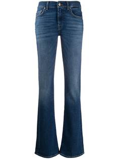 7 For All Mankind расклешенные джинсы средней посадки