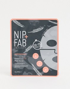 Листовая маска для лица с углем и миндальной кислотой NIP+FAB-Бесцветный
