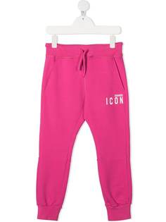 Dsquared2 Kids спортивные брюки с принтом Icon