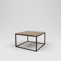 Стол журнальный лофт (kovka object) коричневый 75.0x45.0x75.0 см.
