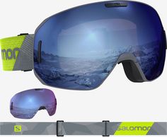 Маска Salomon 19-20 S/Max Sigma Grey-Neon + Extra Lens