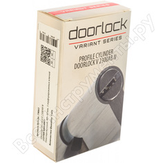 Никелированный цилиндровый механизм Doorlock