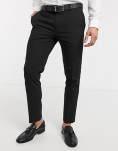 Черные брюки скинни Burton Menswear-Черный цвет