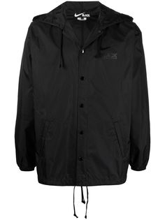 Black Comme Des Garçons куртка с капюшоном и логотипом