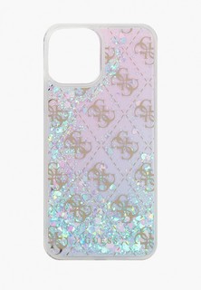 Чехол для iPhone Guess 12 Pro Max (6.7), Liquid Glitter 4G Iridescent Pink