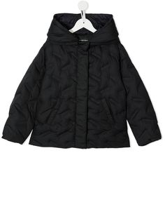 Emporio Armani Kids стеганая куртка с капюшоном