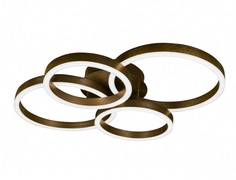 Потолочная люстра ring new (iledex) коричневый 62x12 см.