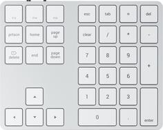 Клавиатура Satechi Aluminum Extended Keypad (серебристый)