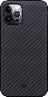 Клип-кейс Pitaka для Apple iPhone 12/12 Pro (черно-серый)
