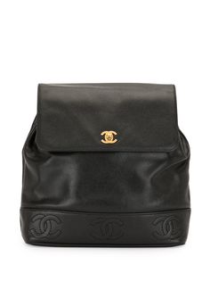 Chanel Pre-Owned рюкзак Triple 1997-го года с логотипом CC
