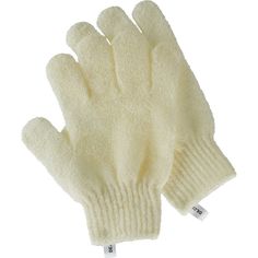 Перчатки для душа DECO. отшелушивающие (белые)