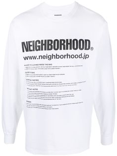 Neighborhood футболка ID/C-Tee.LS с логотипом