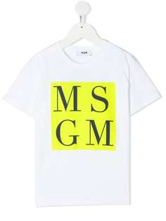 MSGM Kids футболка с логотипом