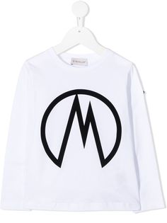 Moncler Enfant футболка Mountain с логотипом