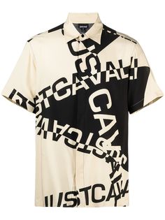 Just Cavalli рубашка с короткими рукавами и логотипом