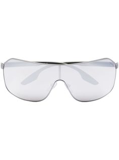 Prada Eyewear солнцезащитные очки-авиаторы в спортивном стиле