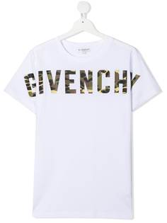 Givenchy Kids футболка с логотипом