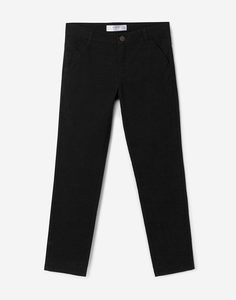 Чёрные зауженные брюки для мальчика Gloria Jeans