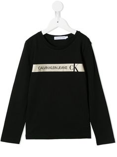 Calvin Klein Kids футболка с длинными рукавами и логотипом