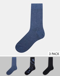 Набор из трех пар носков с принтом тай-дай Bolongaro Trevor-Многоцветный