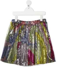 Emilio Pucci Junior расклешенная юбка с пайетками