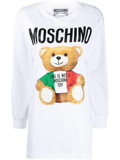 Moschino платье-футболка с принтом Teddy