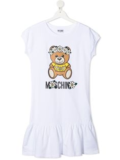 Moschino Kids платье миди с принтом Teddy Bear