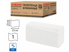 Полотенца бумажные Лайма Universal 1-слойные 23х23cm 250шт 124557