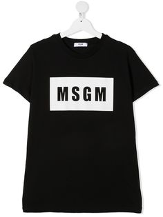 MSGM Kids футболка с логотипом